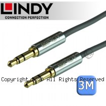 LINDY 林帝 CROMO 3.5mm 公對公 立體音源線 3m (35323)