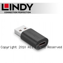 LINDY 林帝 USB 3.2 Gen2 Type-A/公 to Type-C/母 轉接頭 (41904)