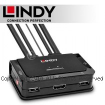 LINDY 林帝 2埠 USB Type-C & HDMI2.0 to HDMI2.0 帶線 KVM切換器 (42347)