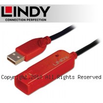 LINDY 林帝 USB 2.0 Type-A/公 to A/母 主動式延長線 12M (42782)