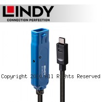 LINDY 林帝 主動式 USB3.2 Gen 1 Type-C公 to A母 延長線 8m (43381)