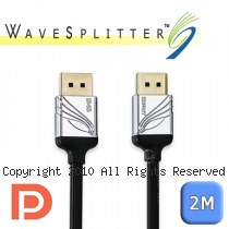 WAVESPLITTER 威世波 DisplayPort 2.1 公 to 公 傳輸線 2m (WST-CDP002)