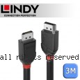 LINDY 林帝 BLACK DisplayPort 1.2版 公 to 公 傳輸線 3m (36493)