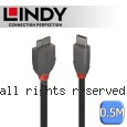 LINDY 林帝 ANTHRA USB3.2 Gen1 Type-C/公 to Micro-B/公 傳輸線 0.5m (36620)