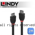 LINDY 林帝 BLACK 8K HDMI Type-A/公 to 公 傳輸線 2m (36772)
