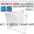SPARTA 台灣製 12cm 光碟專用 10mm單片裝 硬空片盒 【全透明】