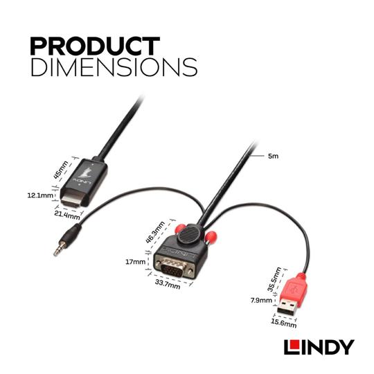 LINDY 林帝 VGA & AUDIO TO HDMI 轉接線 03