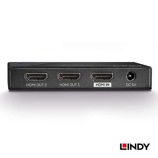 LINDY 林帝 HDMI2.0 UHD 18G 4K@60HZ 一進2出影像分配器 38235 04