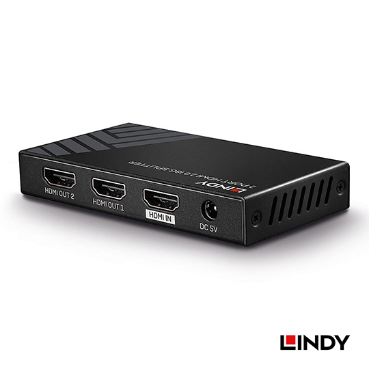 LINDY 林帝 HDMI2.0 UHD 18G 4K@60HZ 一進2出影像分配器 38235 05