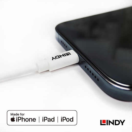 LINDY 林帝 Apple 認證 USB Type-A to Lightning (8pin) 傳輸線 02