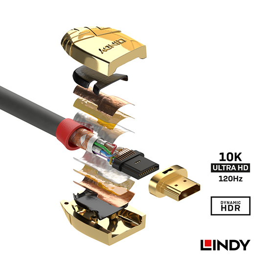 LINDY 林帝 GOLD HDMI 2.1 Type-A 公 to 公 傳輸線 03
