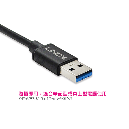 LINDY 林帝 HDMI to USB3.1 影像擷取器 (43235)