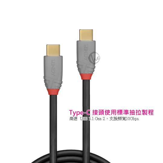 LINDY L ANTHRA LINE USB 3.1 Gen 2 Type-C  to  ǿu+PDqy