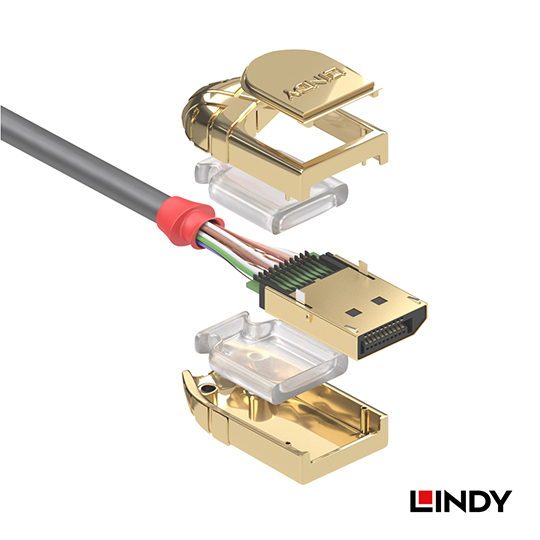 LINDY 林帝GOLD系列 DisplayPort 1.2版 公 to 公 傳輸線 15m (36297)