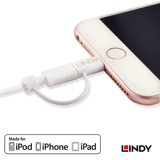 LINDY L Y Apple Lightning & Micro-B to USBǿRqu, 1m (31344)