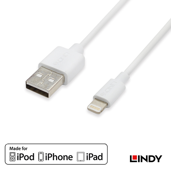LINDY_林帝_Apple認證Lightning(8pin)轉USB傳輸線_01