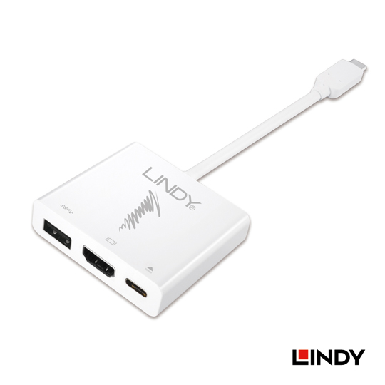 LINDY 林帝 主動式USB 3.1 Type-C to HDMI / HUB / PD 三合一轉接盒(43198)
01