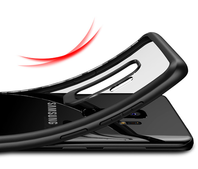 透明殼專家 SAMSUNG S9+ 防撞邊框 抗刮背蓋殼